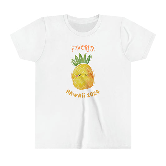Hawaii 2024 Cute Pineapple Matching Tee KIDS Size - Favorite