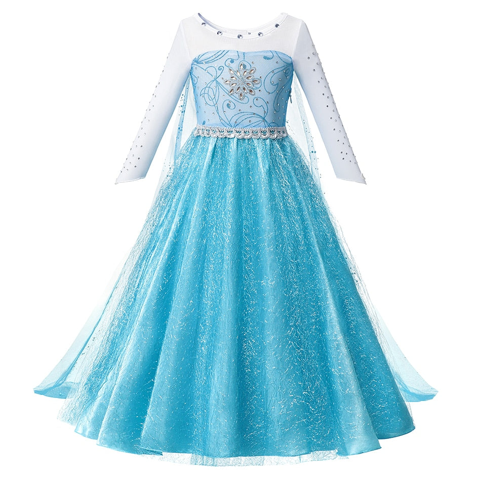 Ice Queen Elsa Gown for Girls