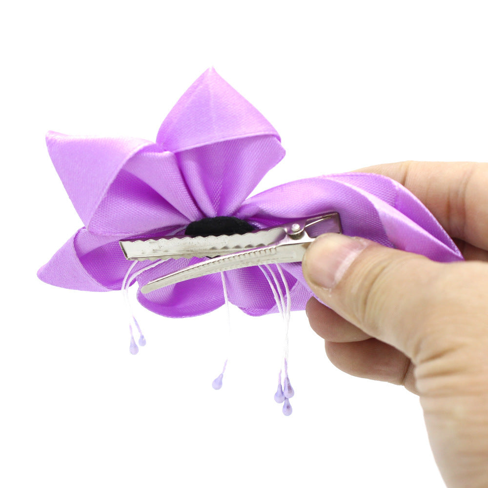Purple Ribbon Hairclip