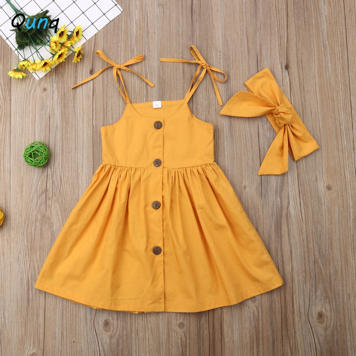 Bright Sundress with Adjustable Straps for Toddlers