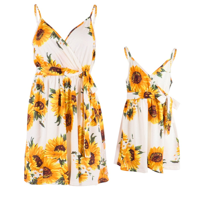 Mommy and Me SUNFLOWER Summer Party Dress