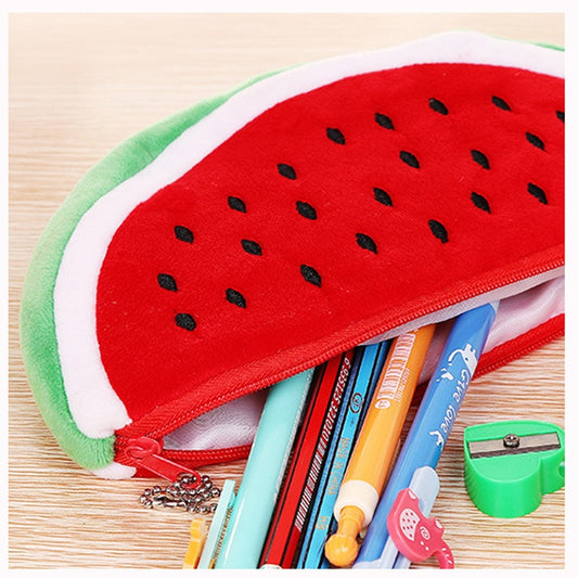 Watermelon Plush Pencil Bag