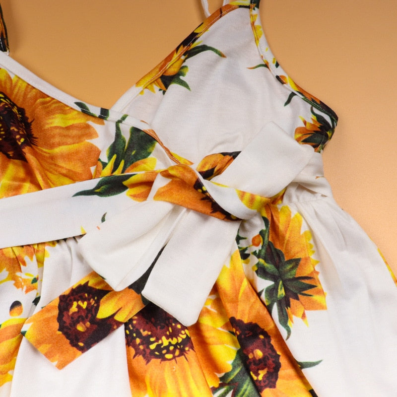 Mommy and Me SUNFLOWER Summer Party Dress