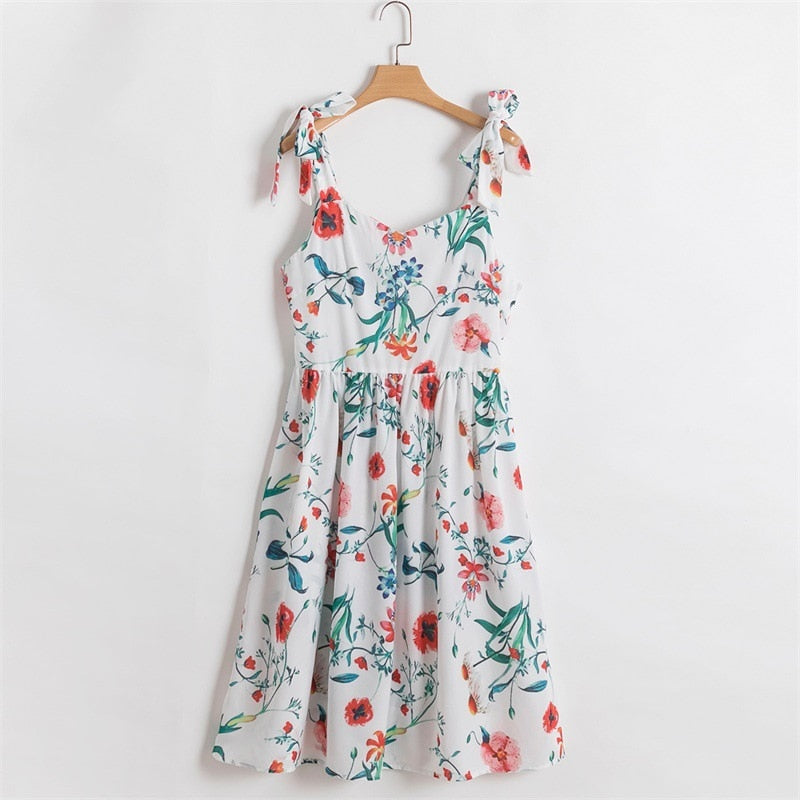 Mommy and Me White Floral Sundress