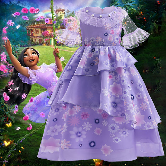 Isabella Madrigal's Gown with Movie Image in Background