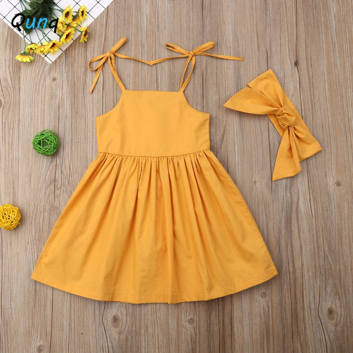 Bright Sundress with Adjustable Straps for Toddlers